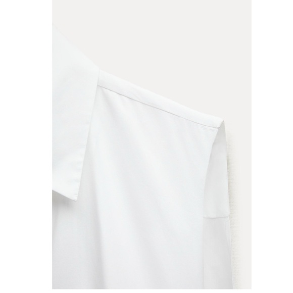 Zara Knotted Poplin Shirt Dress - Picture 8 of 15